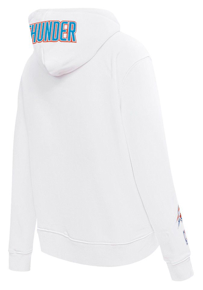 Pro Standard Women's Oklahoma City Thunder White Classic Fleece Pullover Hoodie product image