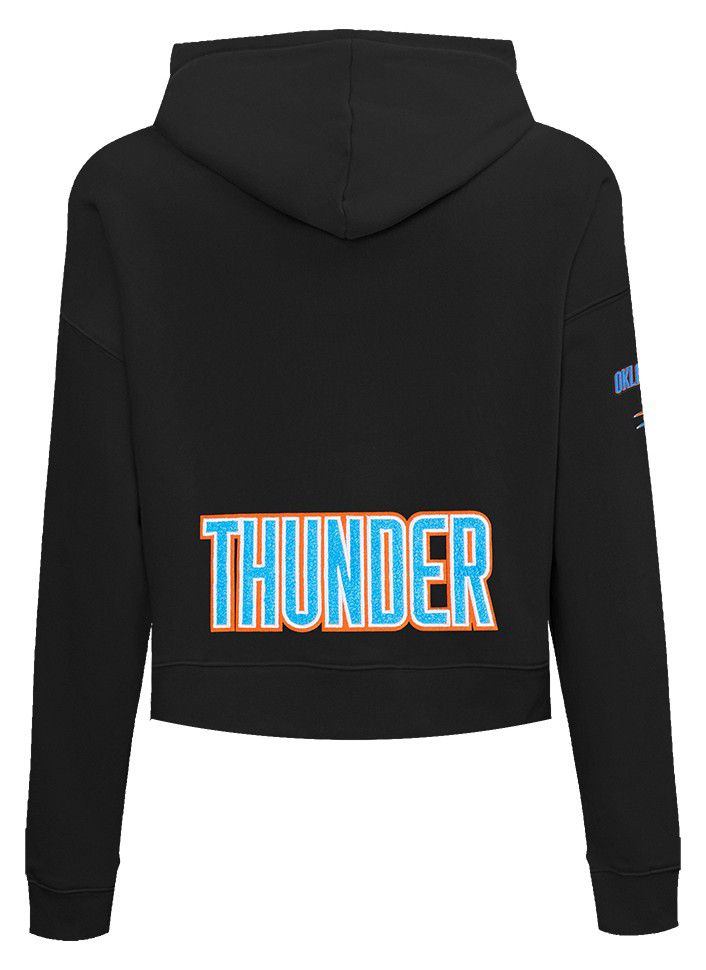 Pro Standard Women's Oklahoma City Thunder Black Classic Cropped Fleece Pullover Hoodie product image