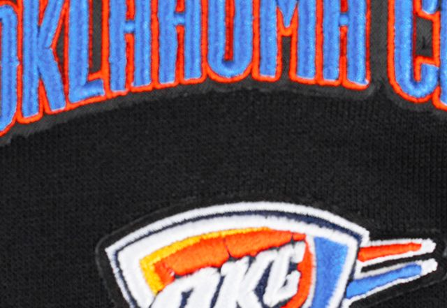 Pro Standard Women's Oklahoma City Thunder Black Classic Cropped Fleece Pullover Hoodie product image
