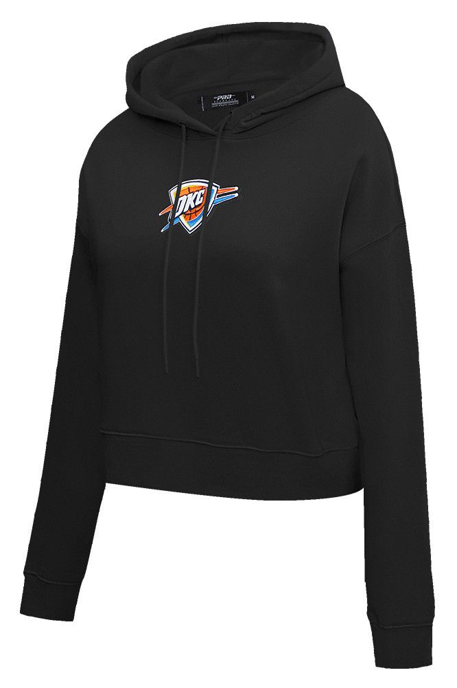 Pro Standard Women's Oklahoma City Thunder Black Classic Cropped Fleece Pullover Hoodie product image