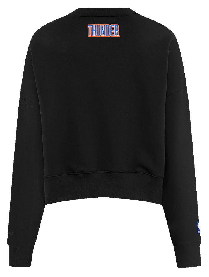 Pro Standard Women's Oklahoma City Thunder Black Classic Fleece Crewneck Sweatshirt product image