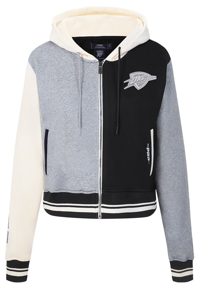 Pro Standard Women's Oklahoma City Thunder Black Reverse French Terry Pullover Hoodie product image