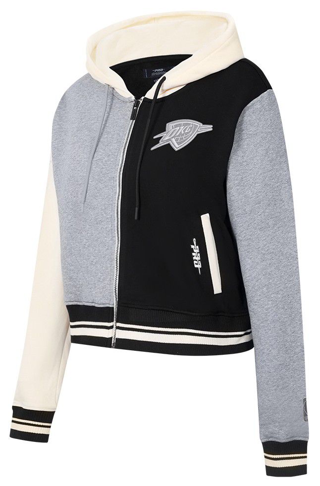 Pro Standard Women's Oklahoma City Thunder Black Reverse French Terry Pullover Hoodie product image