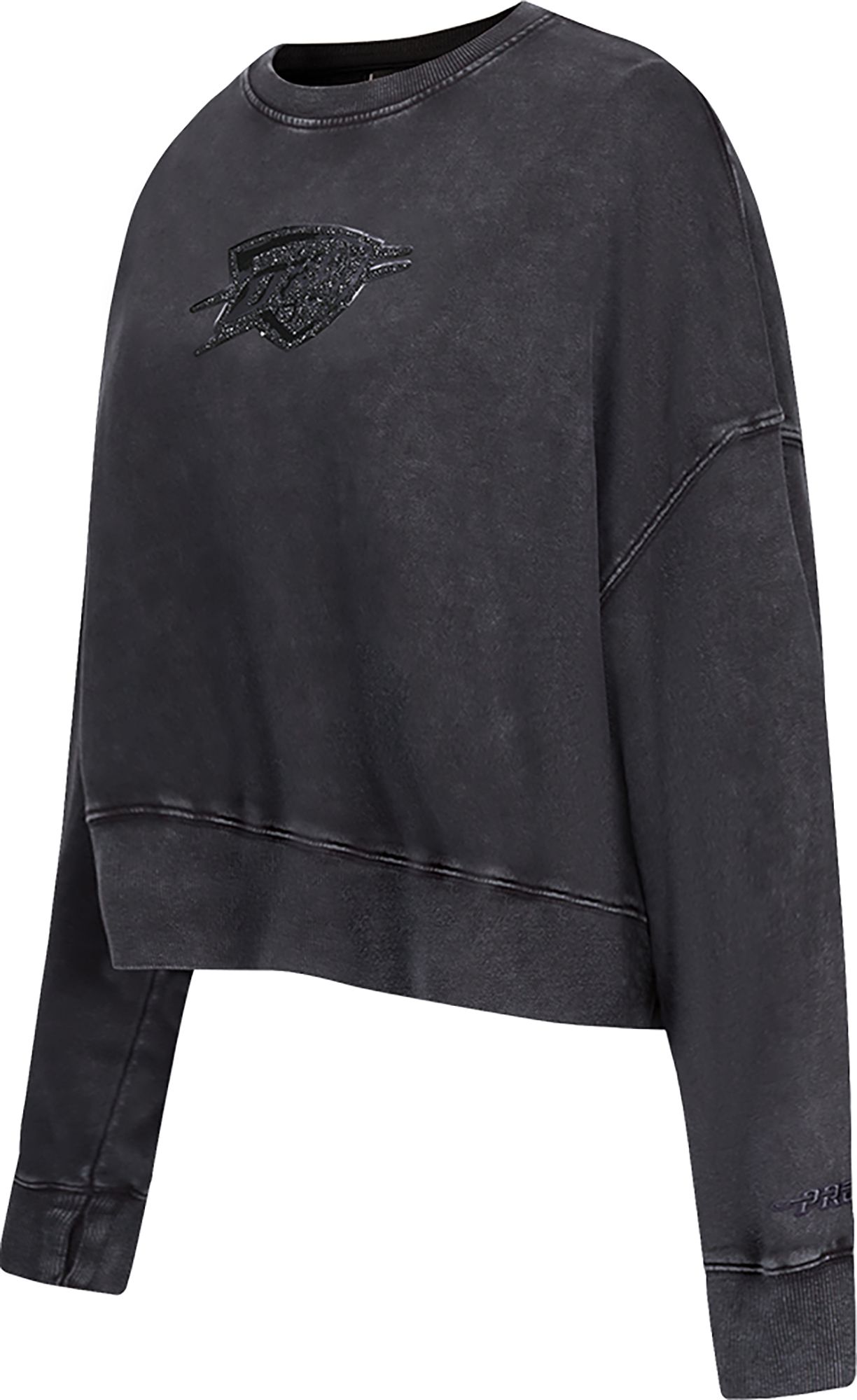 Pro Standard Women's Dallas Cowboys Black Crystalline Crew Pullover Sweatshirt product image