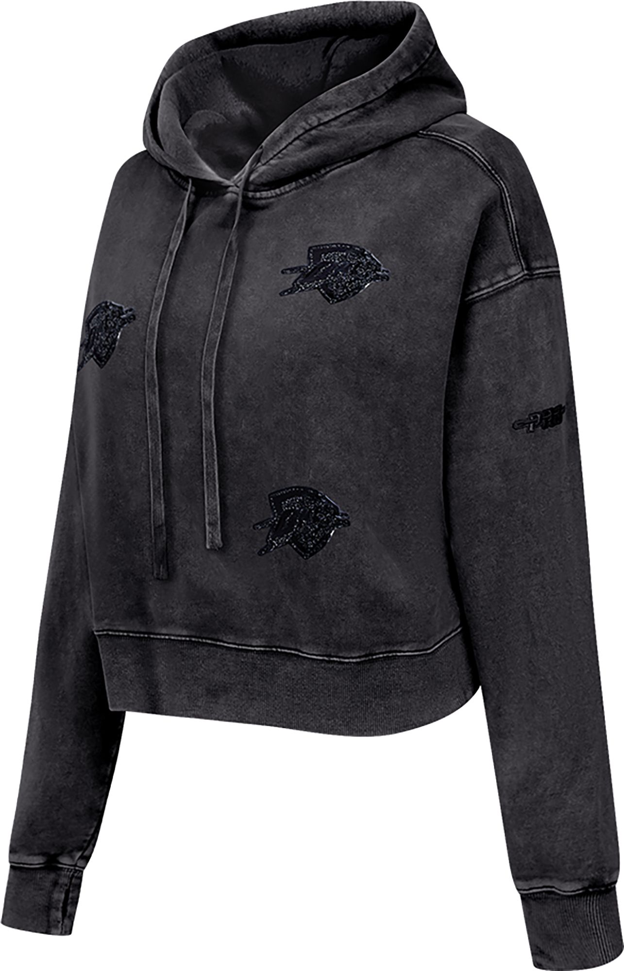 Pro Standard Women's Dallas Cowboys Black Crystalline Cropped Pullover Hoodie product image