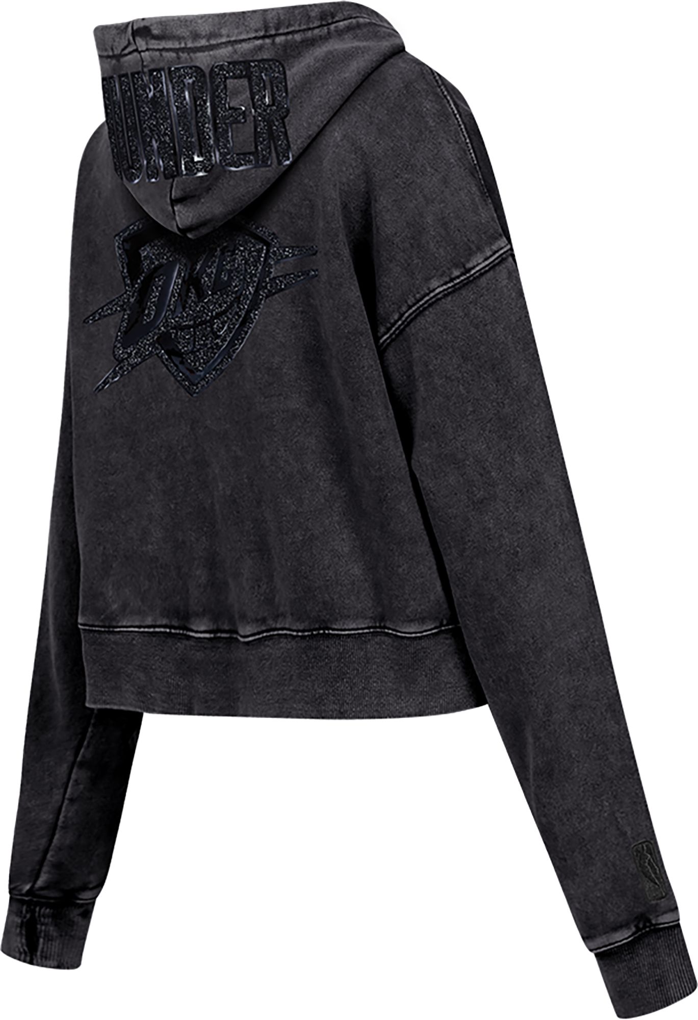 Pro Standard Women's Dallas Cowboys Black Crystalline Cropped Pullover Hoodie product image