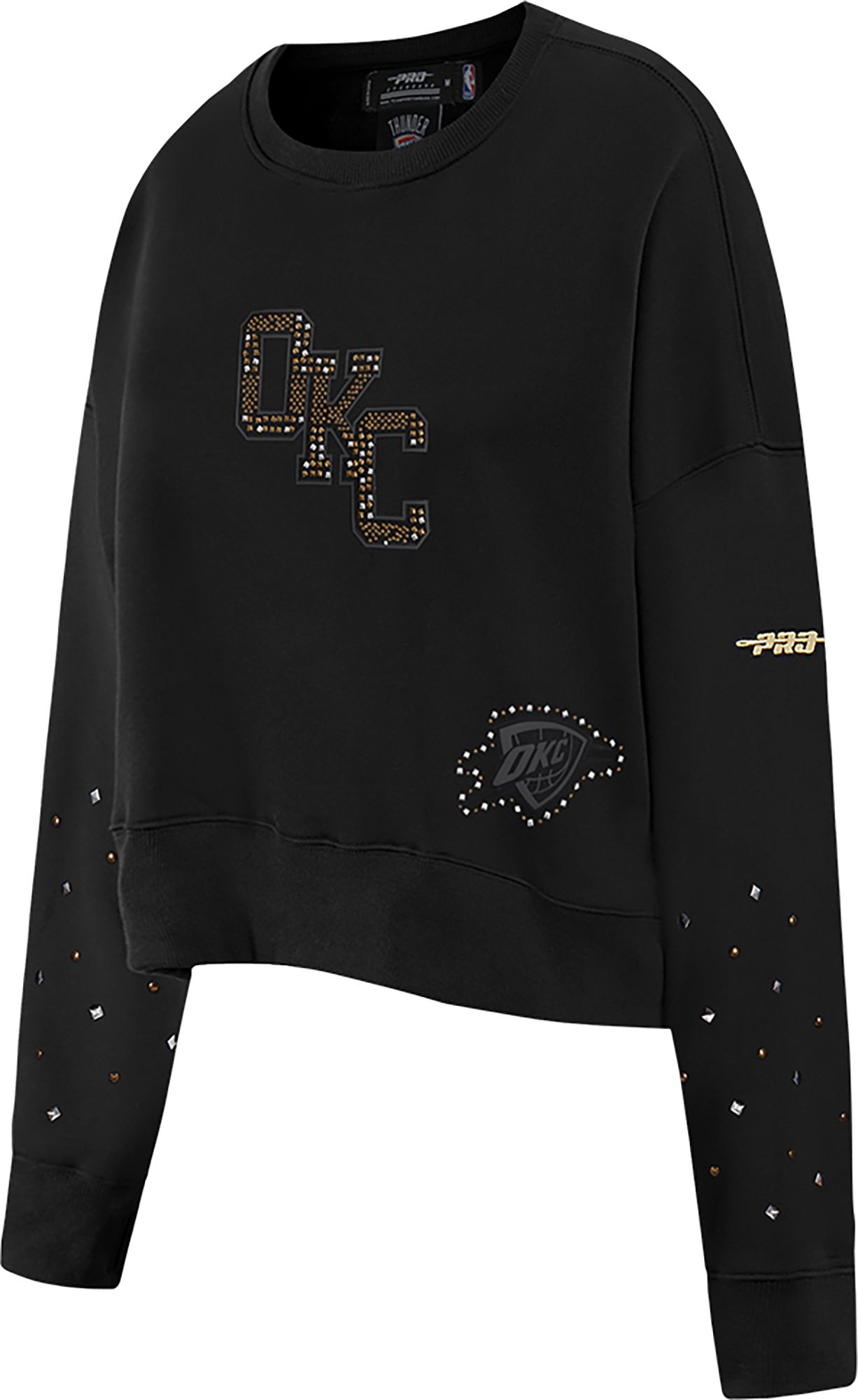 Pro Standard Women's Oklahoma City Thunder Black Renegade Crewneck Sweatshirt product image