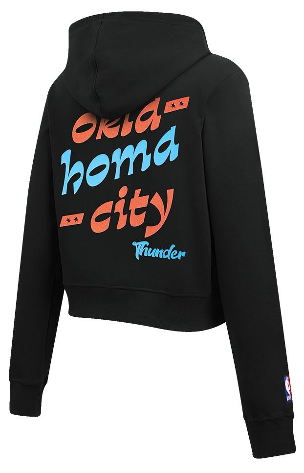Pro Standard Women's Oklahoma City Thunder Black Wordplay Full Zip Hoodie product image