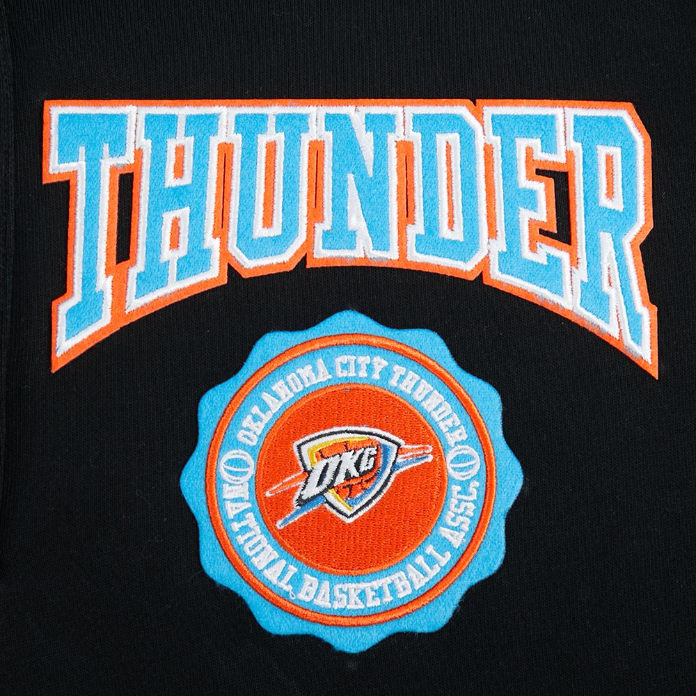 Pro Standard Women's Oklahoma City Thunder Black Crest Emblem Long Sleeve Polo product image