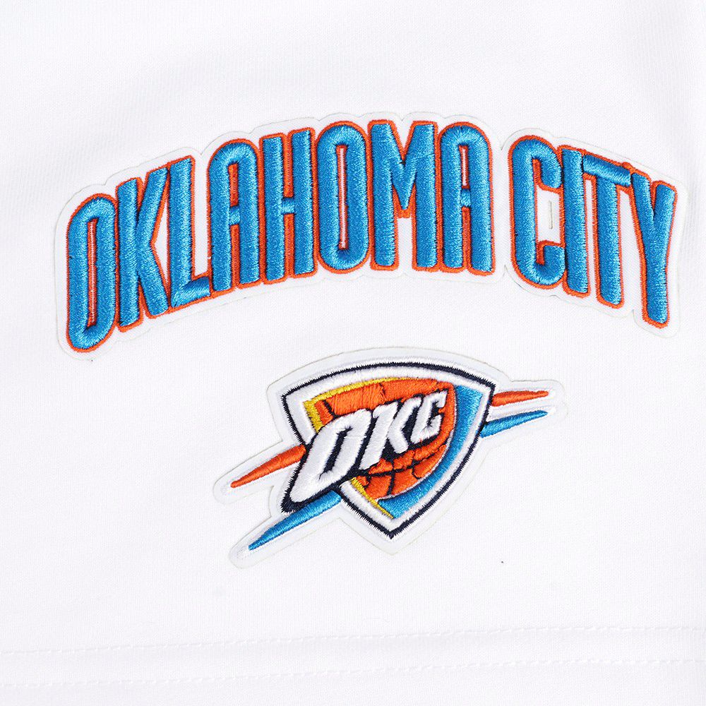 Pro Standard Women's Oklahoma City Thunder White Classic Fleece Shorts product image