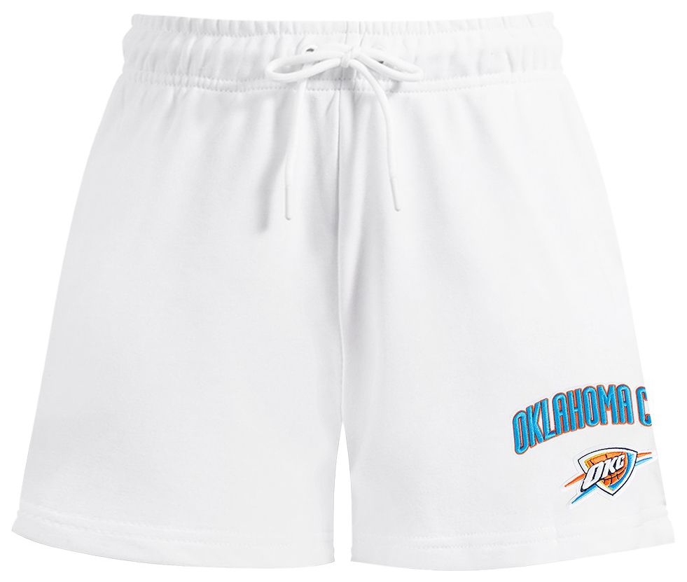 Pro Standard Women's Oklahoma City Thunder White Classic Fleece Shorts product image