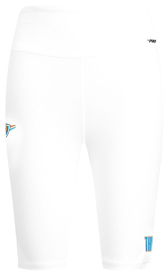 Pro Standard Women's Oklahoma City Thunder White Classic Cotton Bike Shorts product image