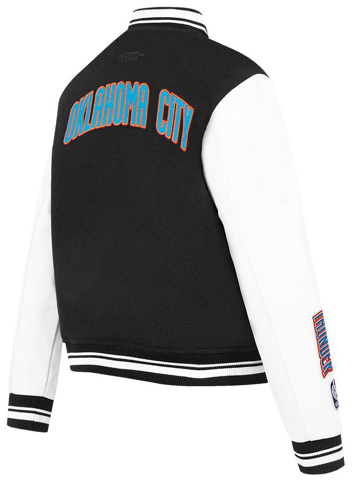 Pro Standard Women's Oklahoma City Thunder Black Classic Wool Varsity Jacket product image