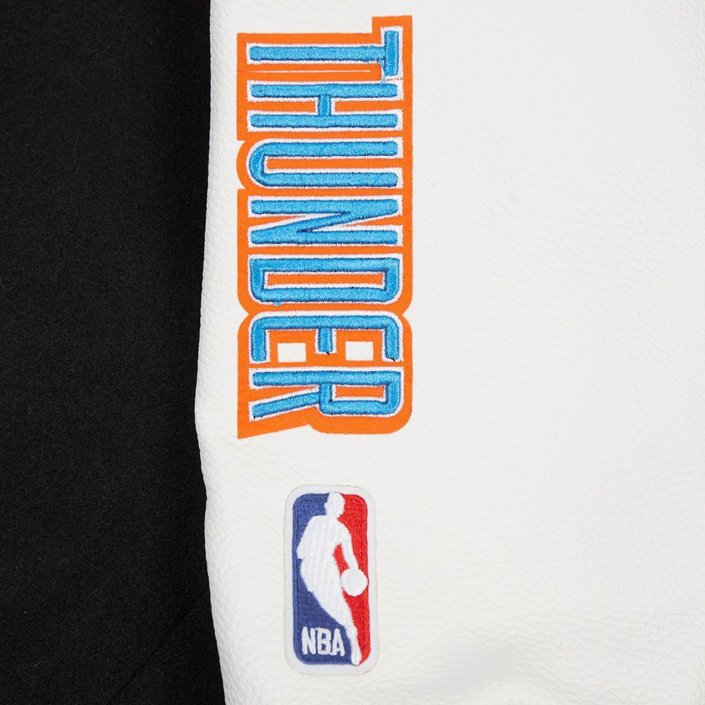 Pro Standard Women's Oklahoma City Thunder Black Classic Wool Varsity Jacket product image
