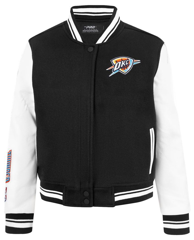 Pro Standard Women's Oklahoma City Thunder Black Classic Wool Varsity Jacket product image