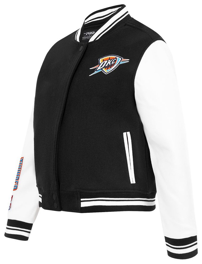 Pro Standard Women's Oklahoma City Thunder Black Classic Wool Varsity Jacket product image
