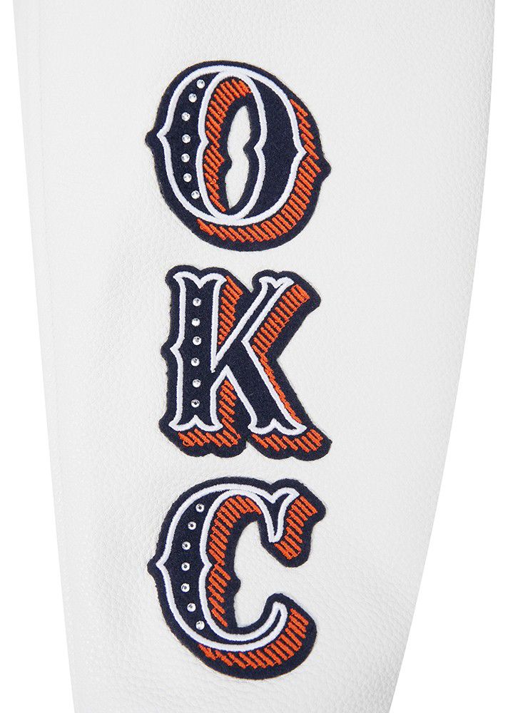 Pro Standard Women's Oklahoma City Thunder Navy Legacy Varsity Jacket product image