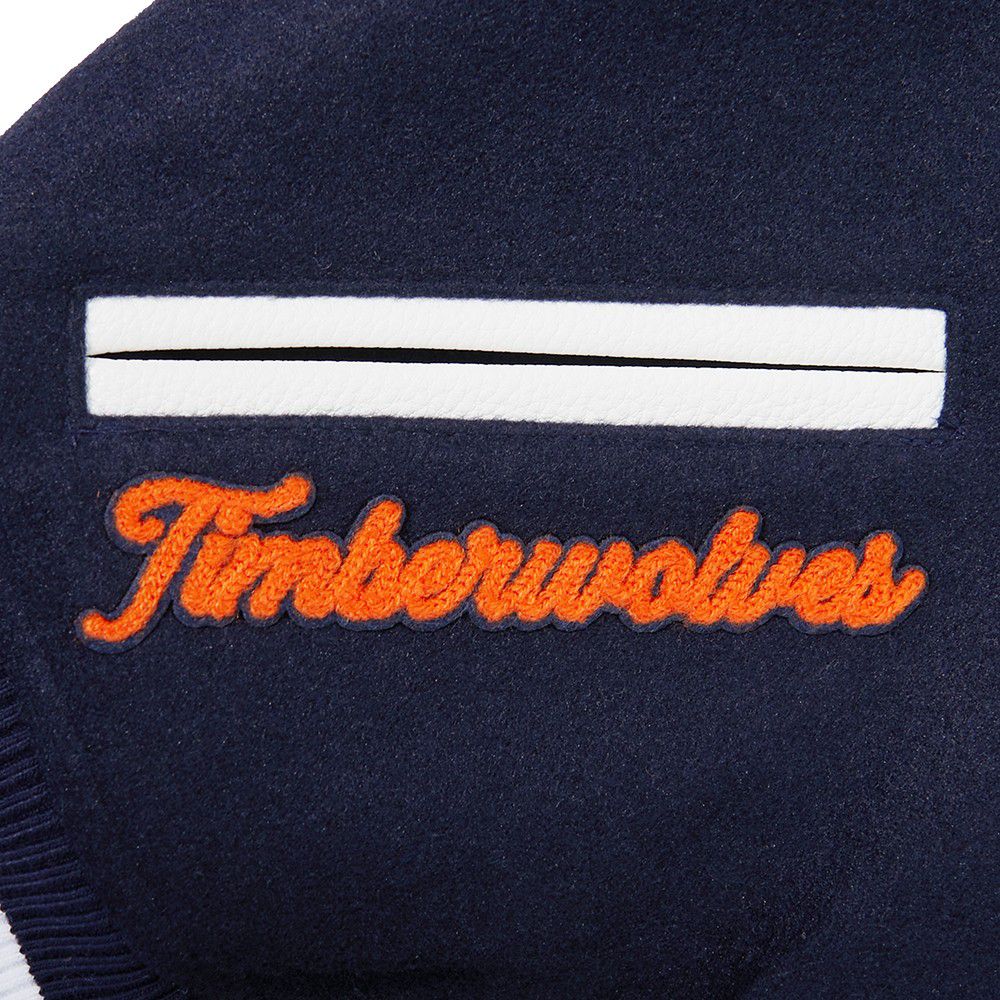 Pro Standard Women's Oklahoma City Thunder Navy Legacy Varsity Jacket product image