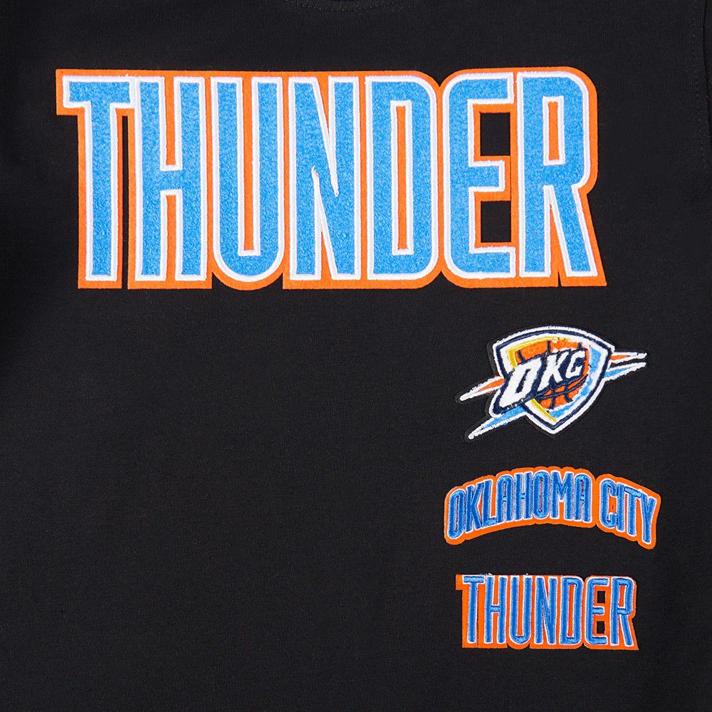 Pro Standard Boys' Oklahoma City Thunder Black Retro Classic Taping T-Shirt product image