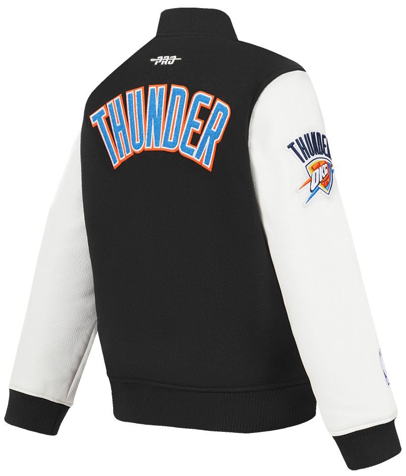 Pro Standard Boys' Oklahoma City Thunder Black Varsity Jacket product image
