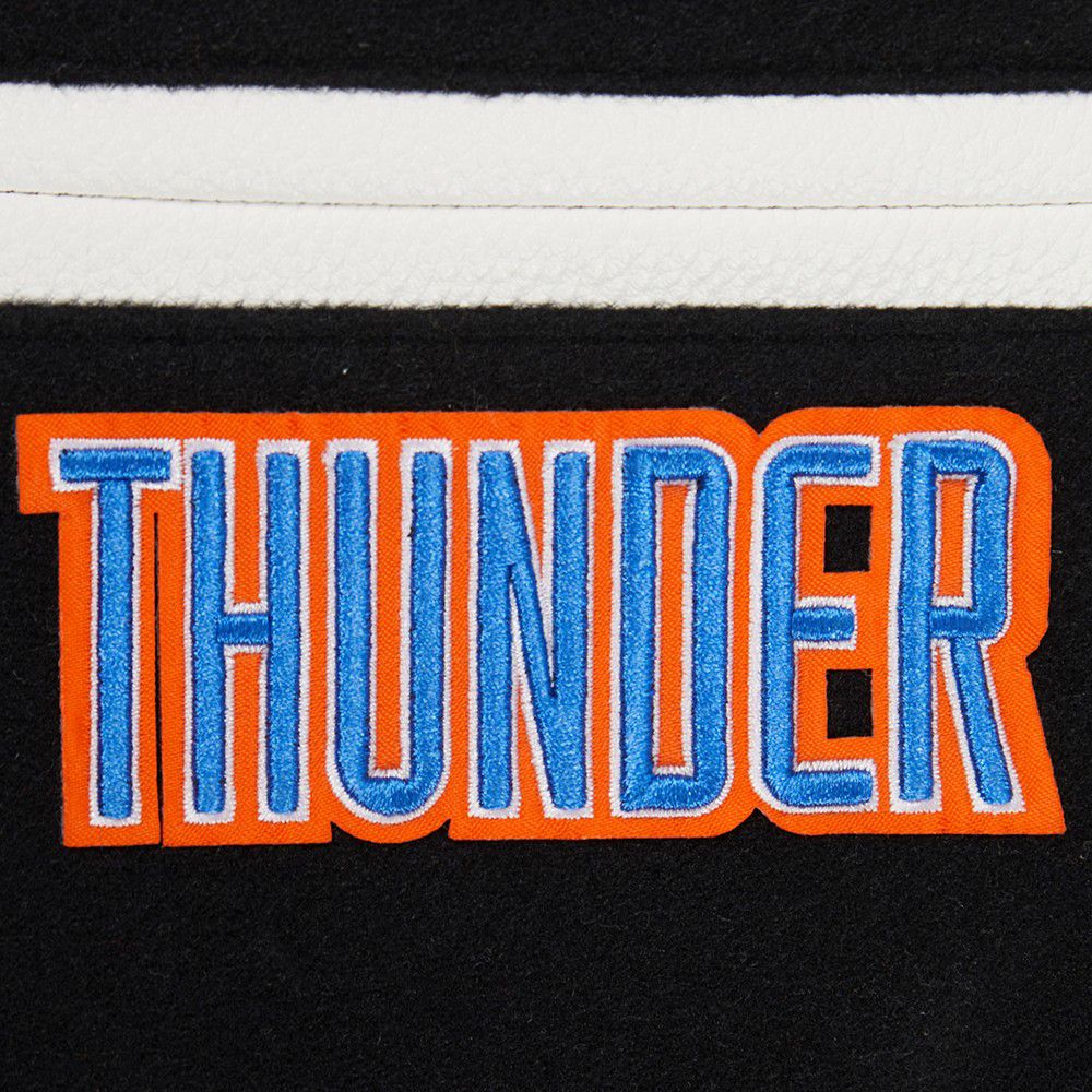 Pro Standard Boys' Oklahoma City Thunder Black Varsity Jacket product image