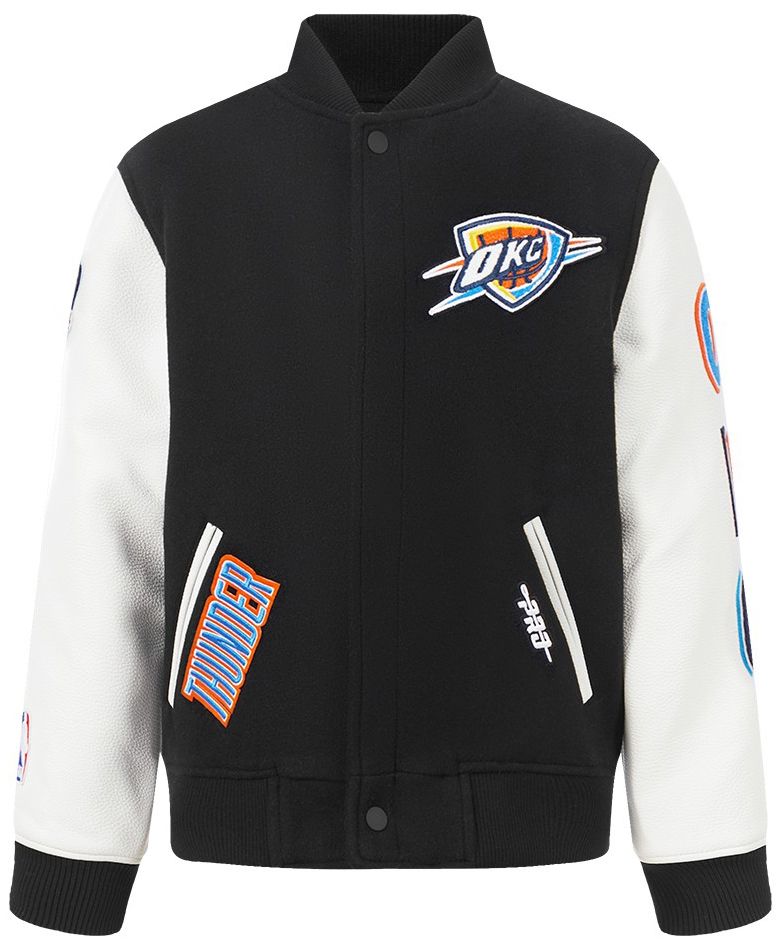 Pro Standard Boys' Oklahoma City Thunder Black Varsity Jacket product image