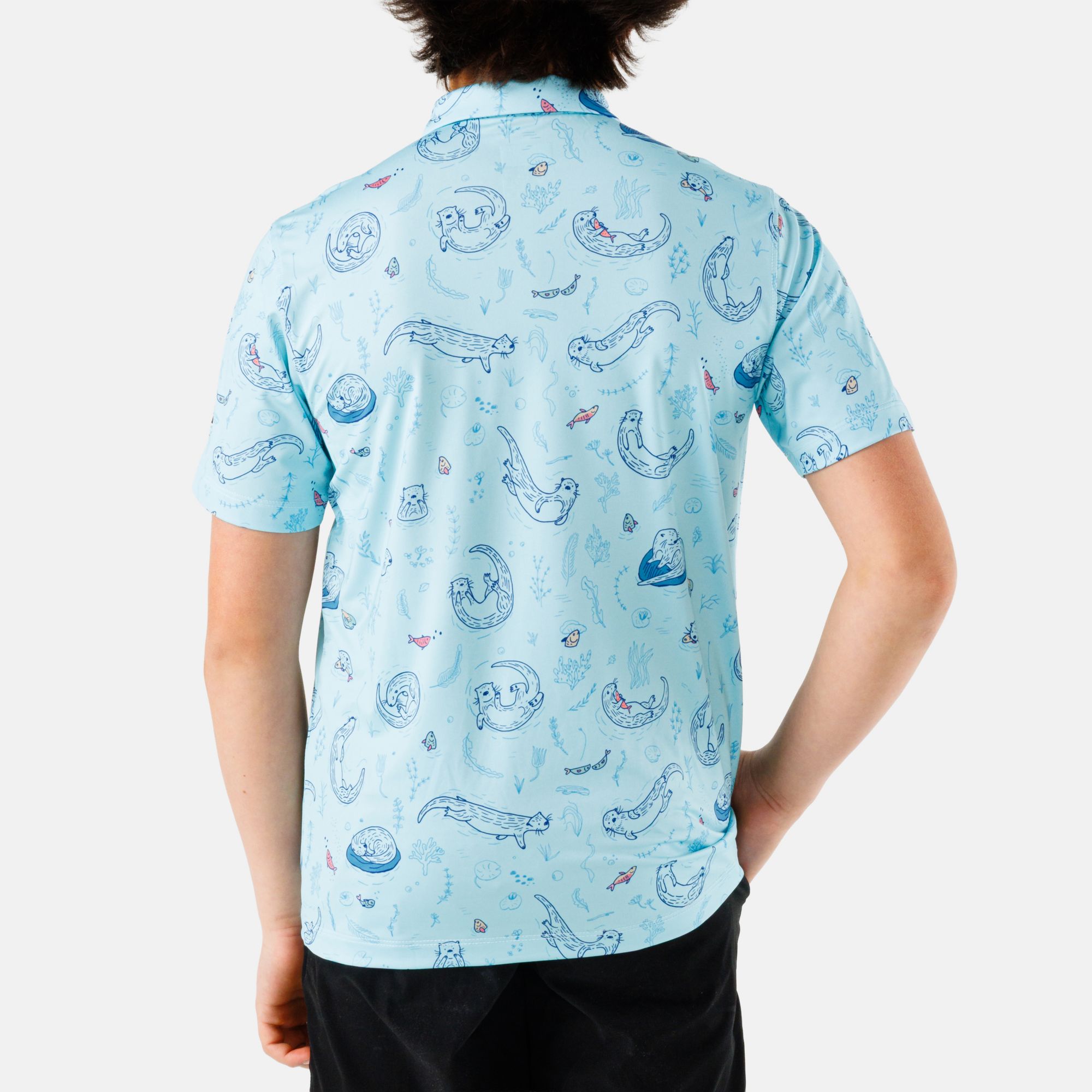 Waggle Boys' Otter Nonsense Golf Polo product image