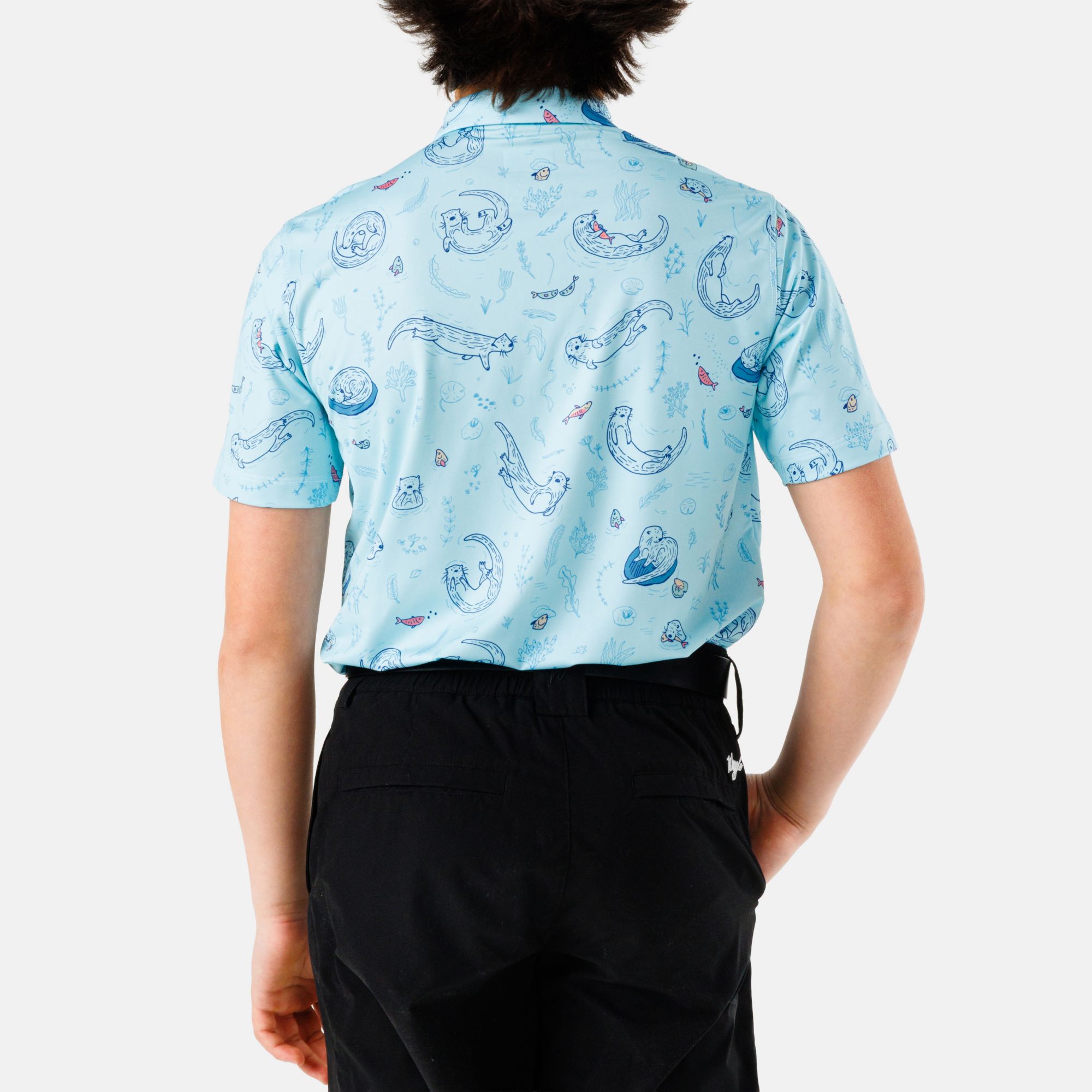 Waggle Boys' Otter Nonsense Golf Polo product image