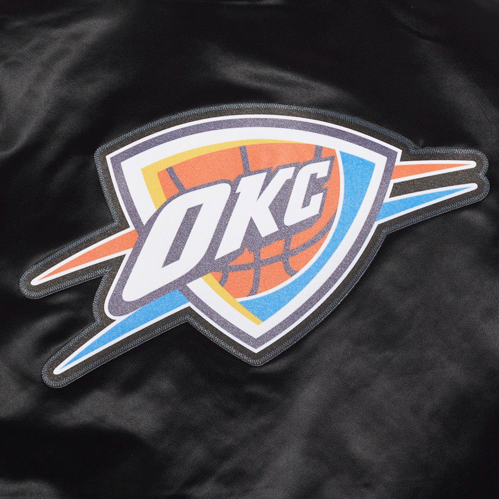 Pro Standard Women's Oklahoma City Thunder Black Classic Satin Jacket product image