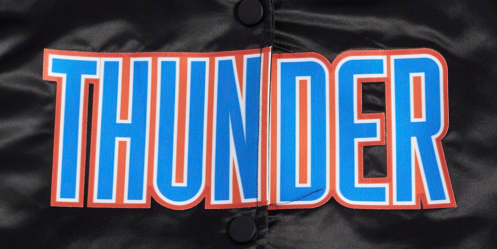 Pro Standard Women's Oklahoma City Thunder Black Classic Satin Jacket product image