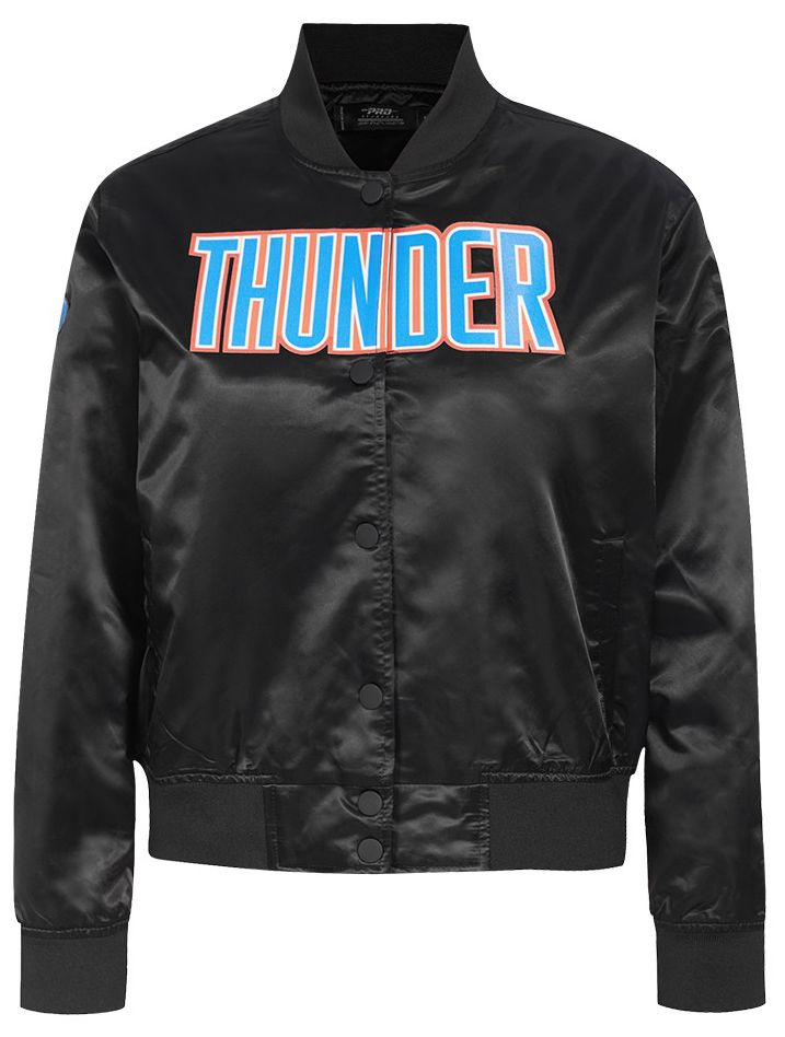 Pro Standard Women's Oklahoma City Thunder Black Classic Satin Jacket product image