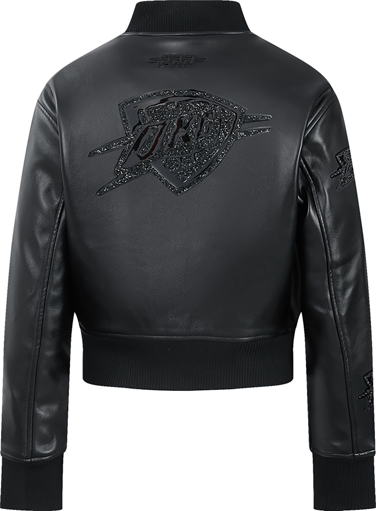 Pro Standard Women's Oklahoma City Thunder Black Leather Full-Zip Jacket product image