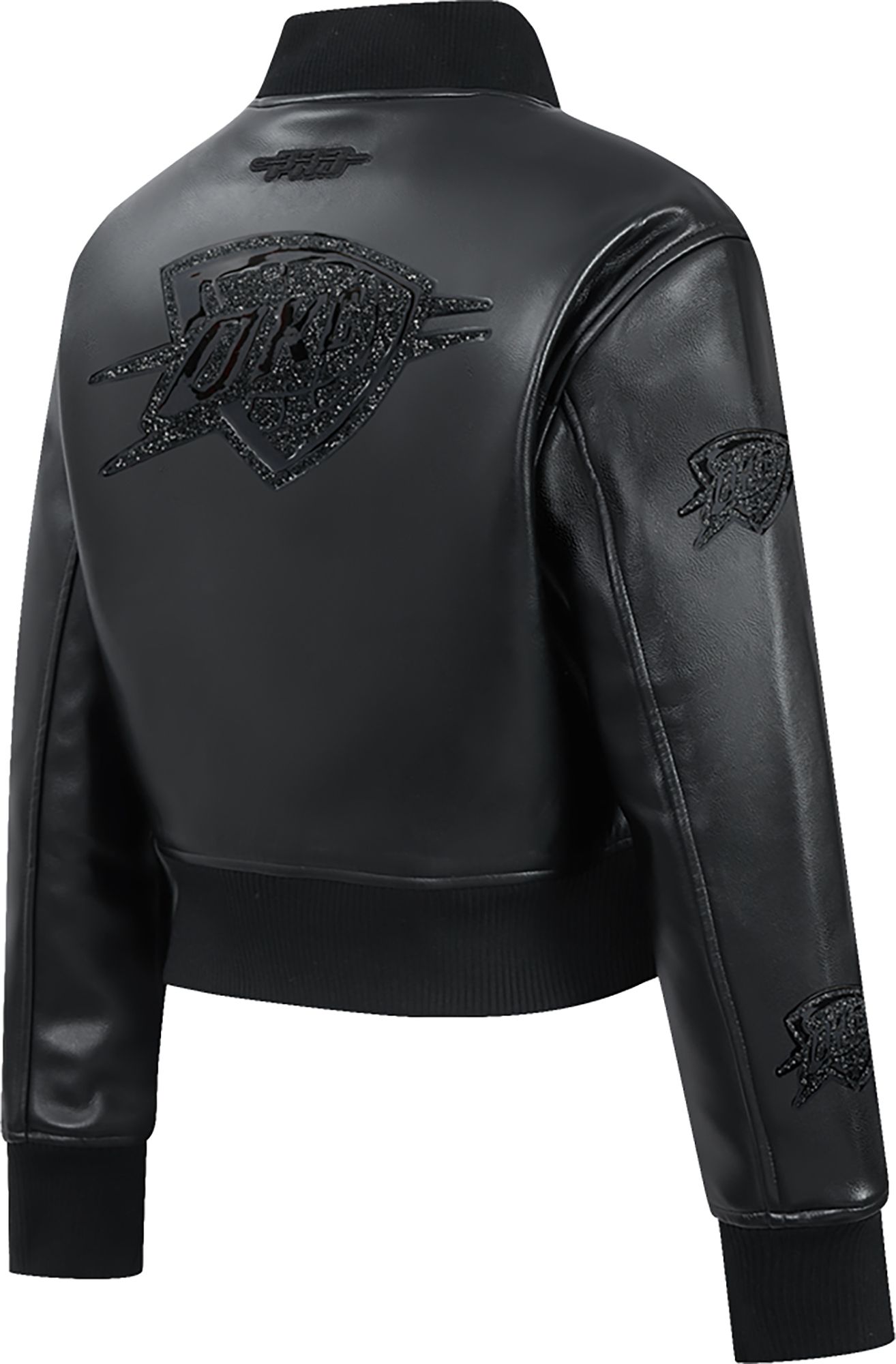 Pro Standard Women's Oklahoma City Thunder Black Leather Full-Zip Jacket product image