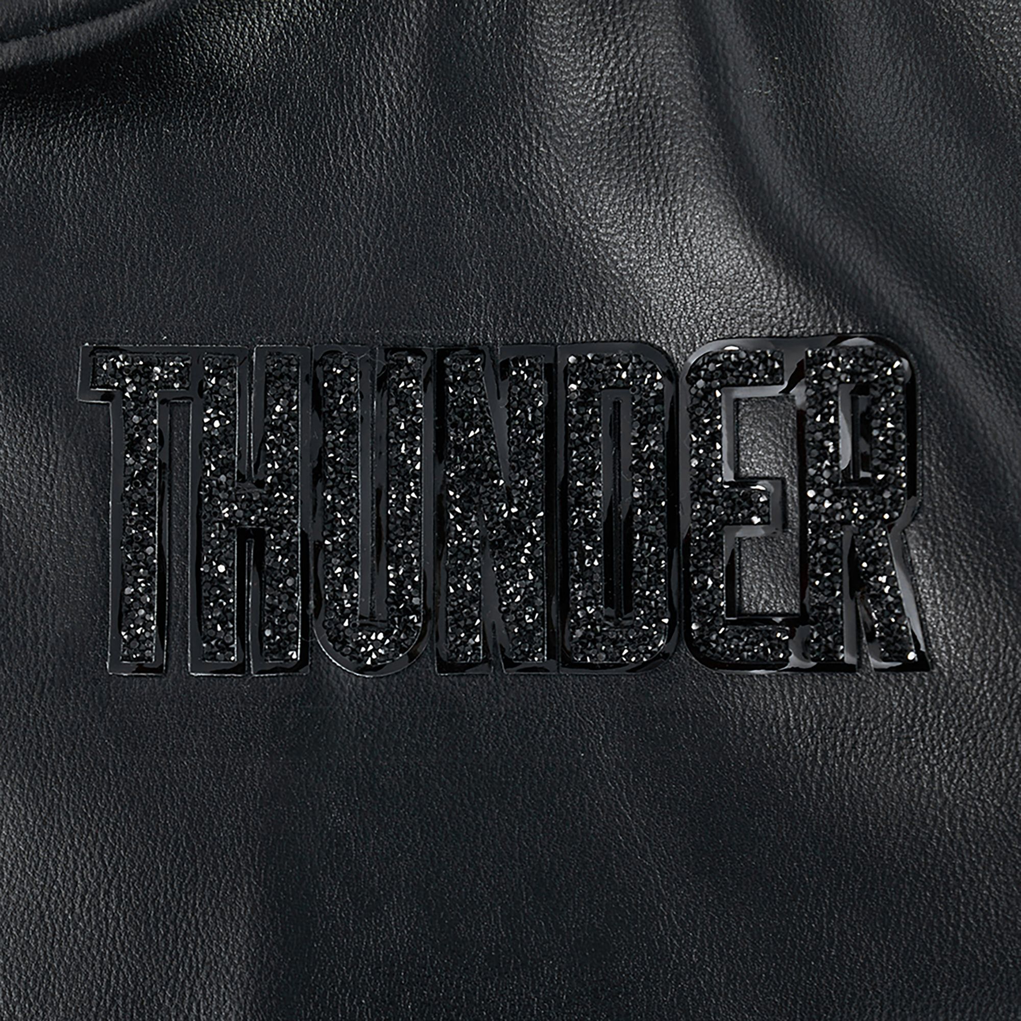 Pro Standard Women's Oklahoma City Thunder Black Leather Full-Zip Jacket product image