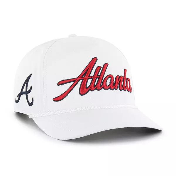 47 Adult Atlanta Braves White Overhand Hitch Adjustable Hat