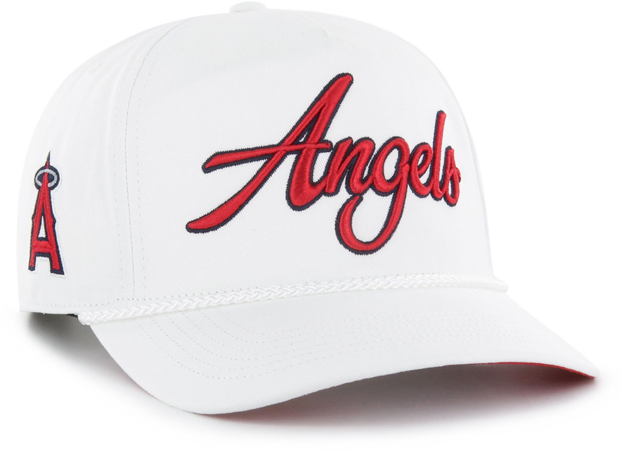 '47 Adult Los Angeles Angels White Overhand Hitch Adjustable Hat product image