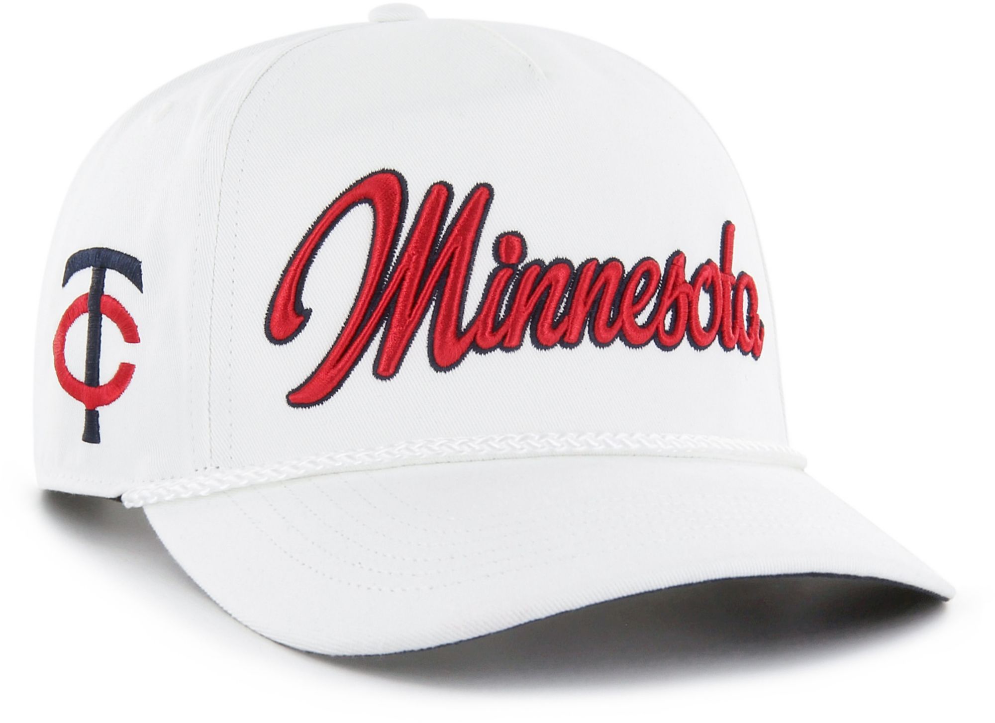 '47 Adult Minnesota Twins White Overhand Hitch Adjustable Hat product image