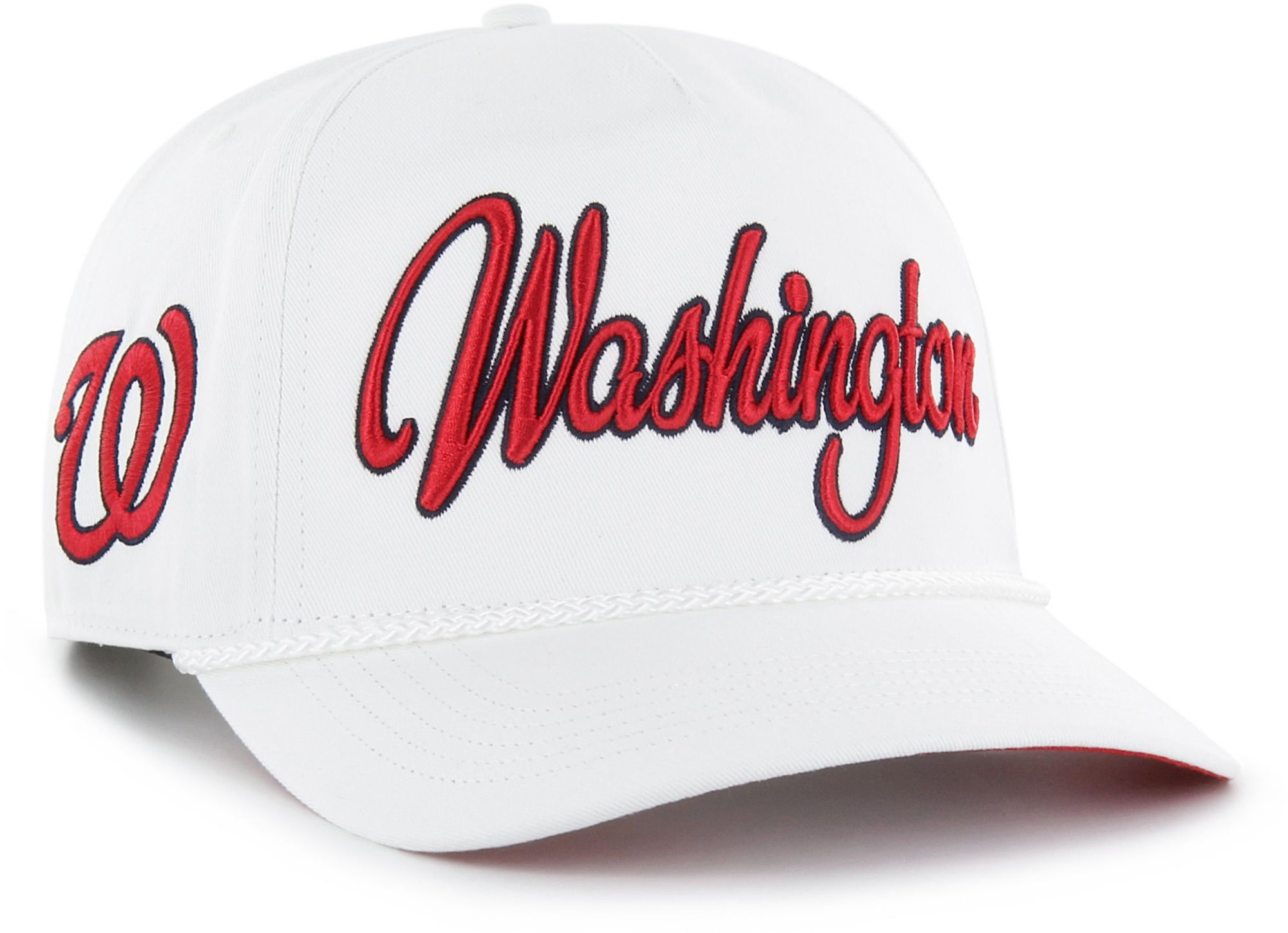 '47 Adult Washington Nationals White Overhand Hitch Adjustable Hat