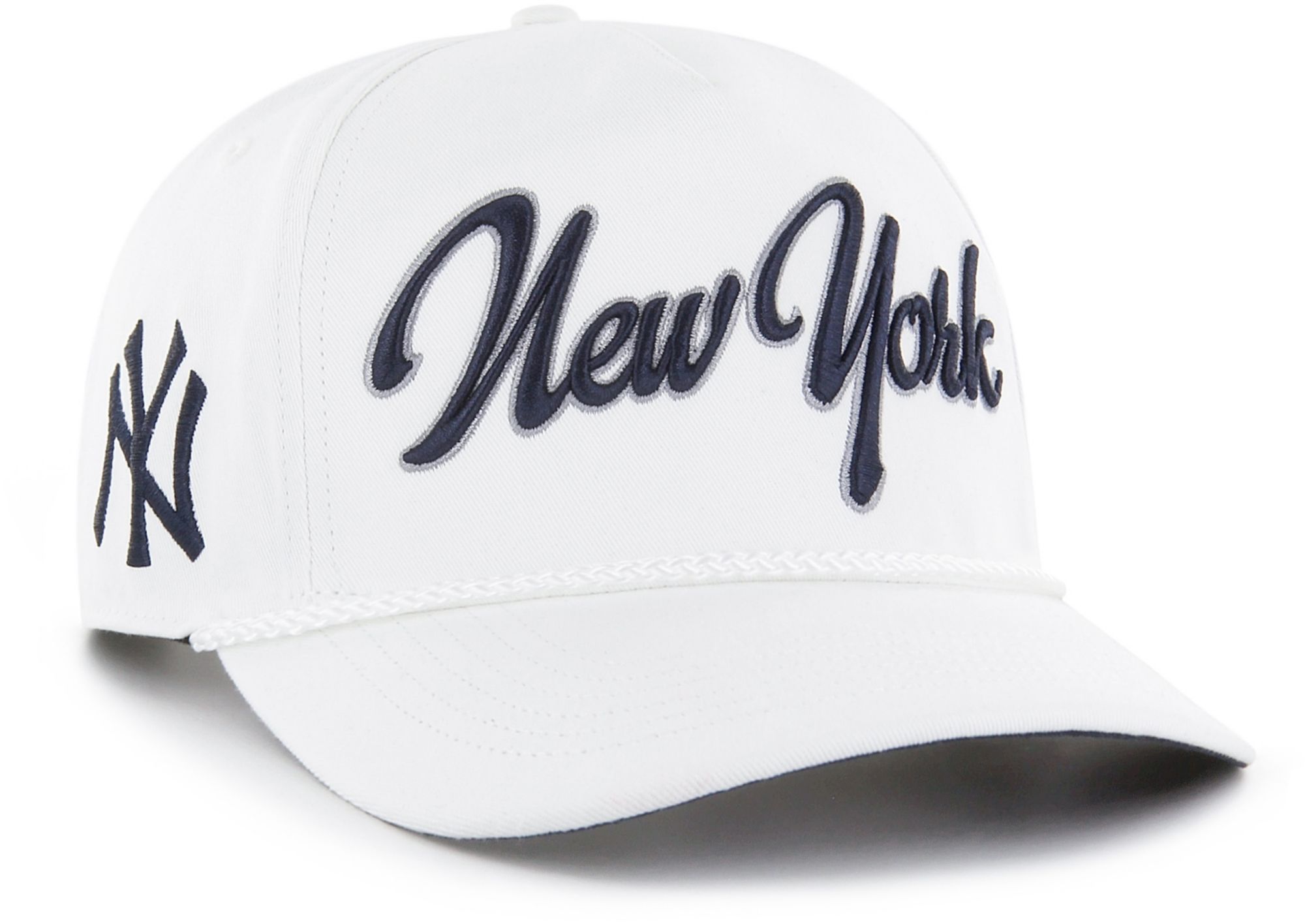 '47 Adult New York Yankees White Overhand Hitch Adjustable Hat product image