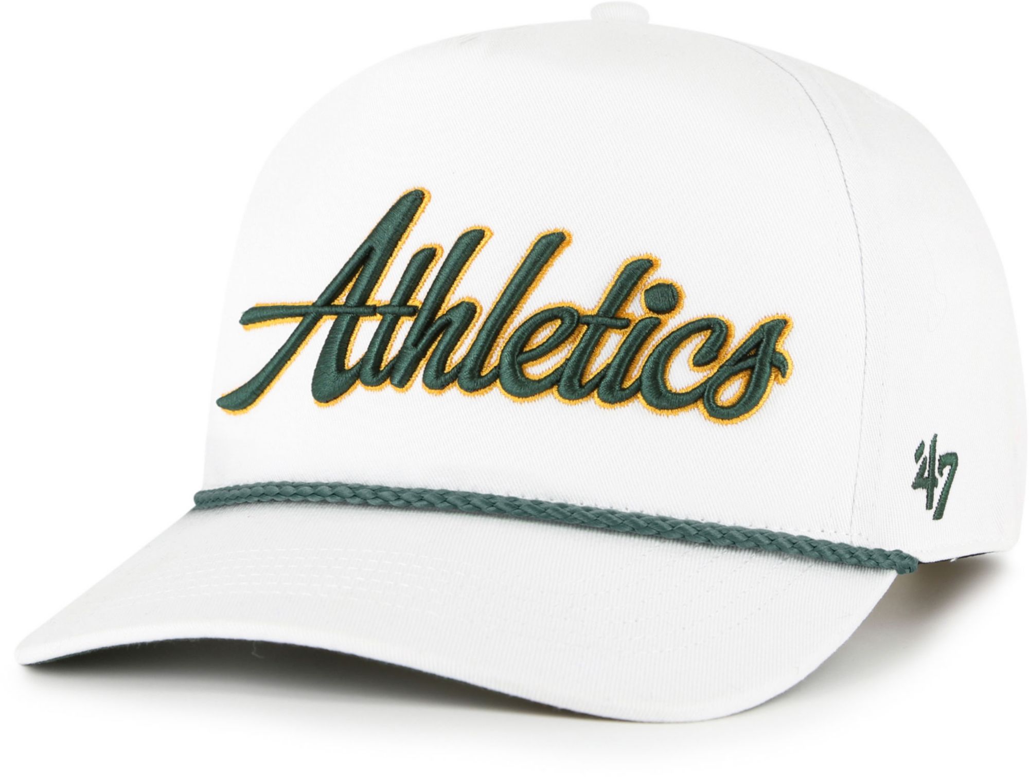 '47 Adult Oakland Athletics White Overhand Hitch Adjustable Hat product image