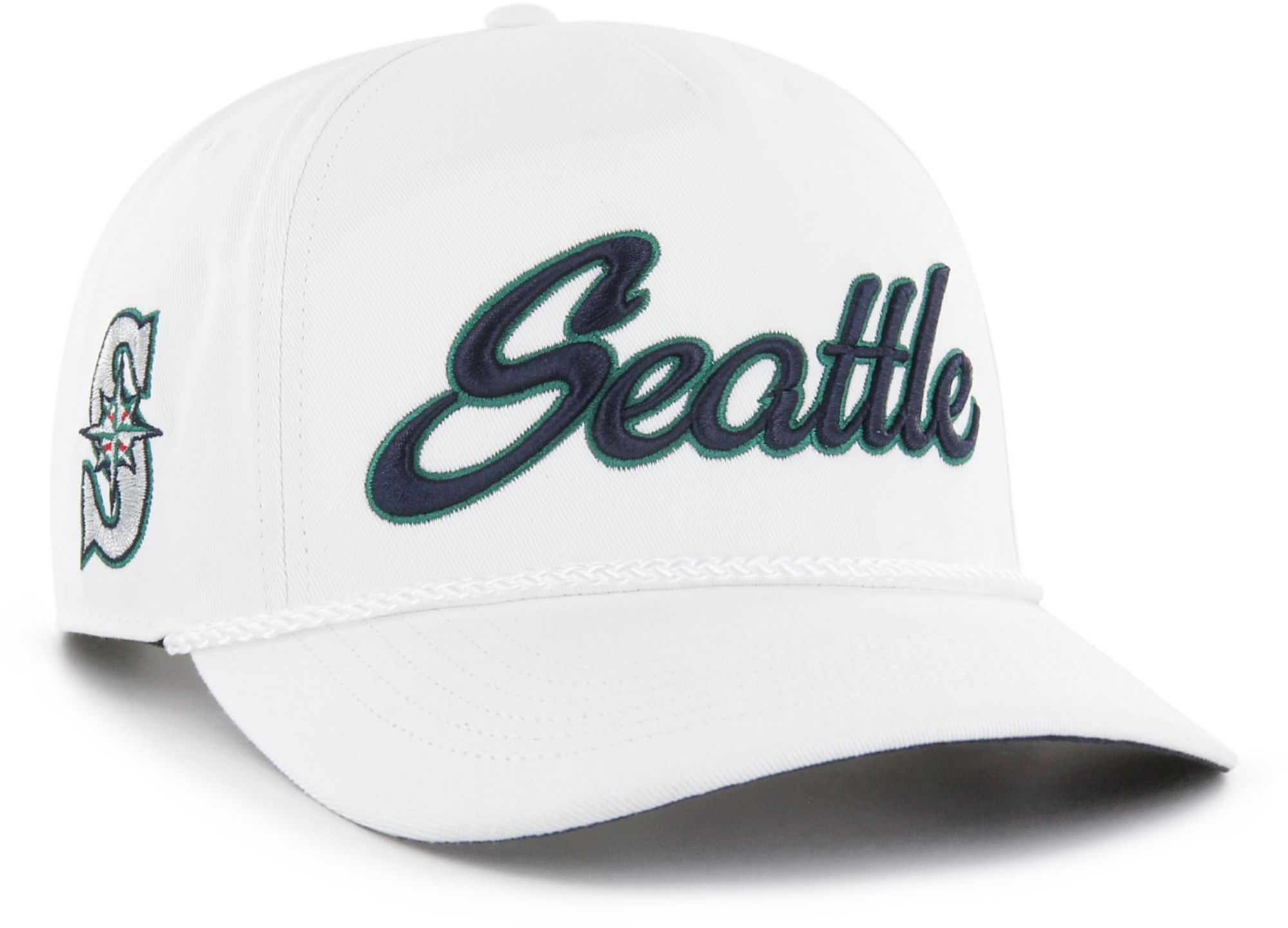 '47 Adult Seattle Mariners White Overhand Hitch Adjustable Hat product image