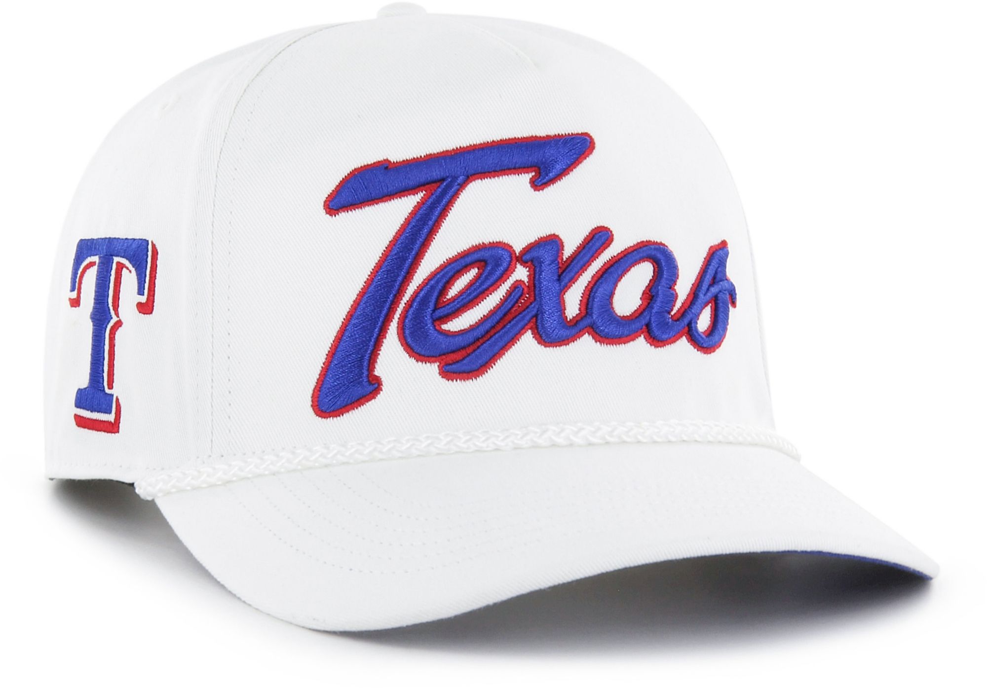 '47 Adult Texas Rangers White Overhand Hitch Adjustable Hat product image
