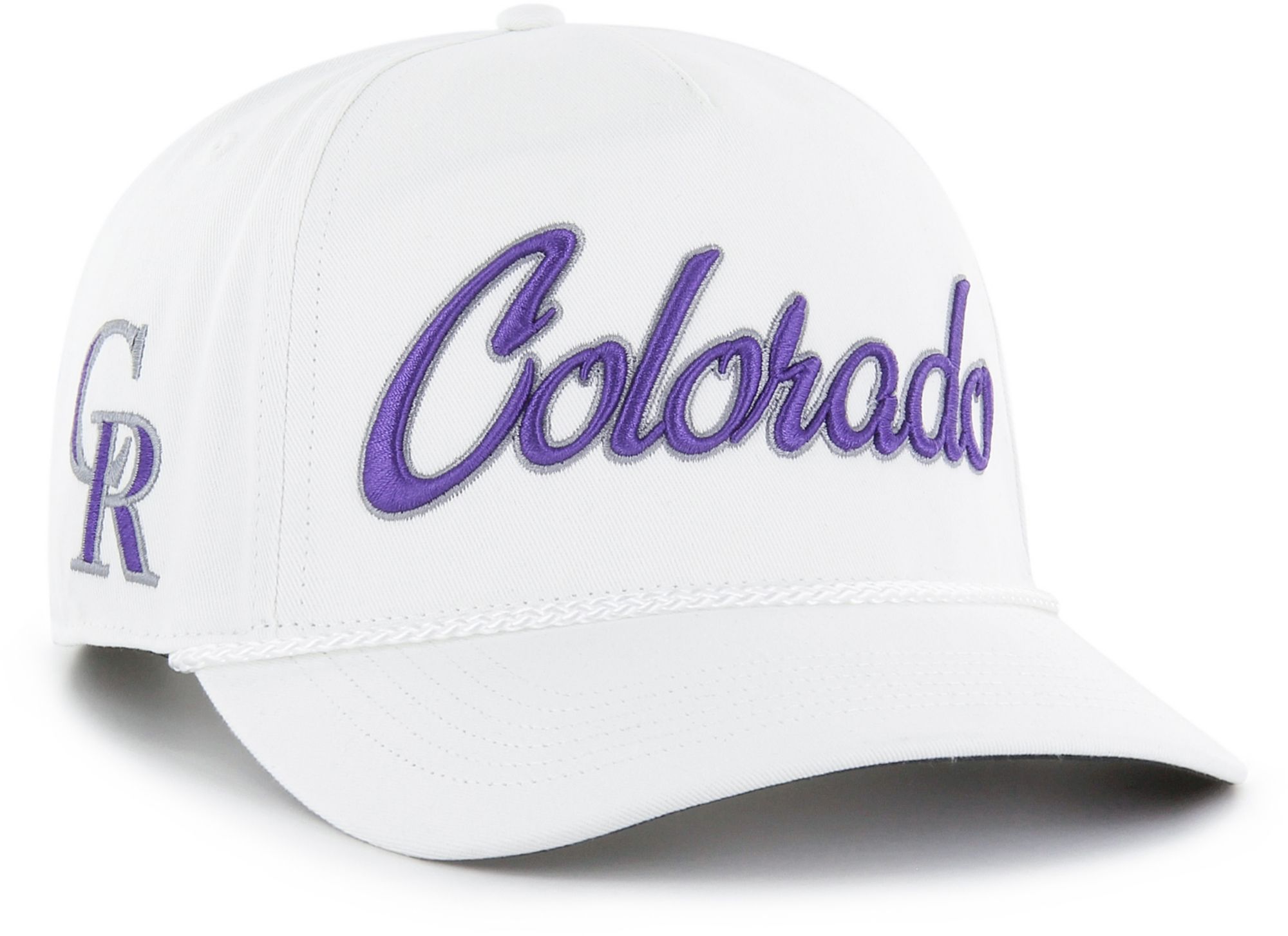 '47 Adult Colorado Rockies White Overhand Hitch Adjustable Hat product image