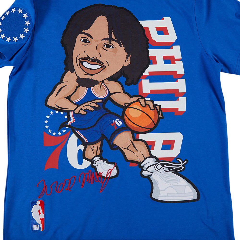Pro Standard Men's Philadelphia 76ers Tyrese Maxey Blue Remix T-Shirt product image