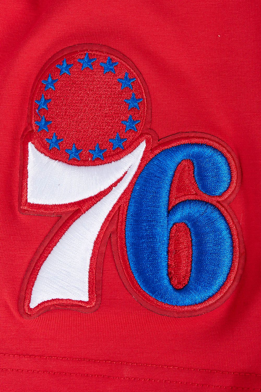 Pro Standard Men's Philadelphia 76ers Red Script Tail Short Sleeve T-Shirt product image