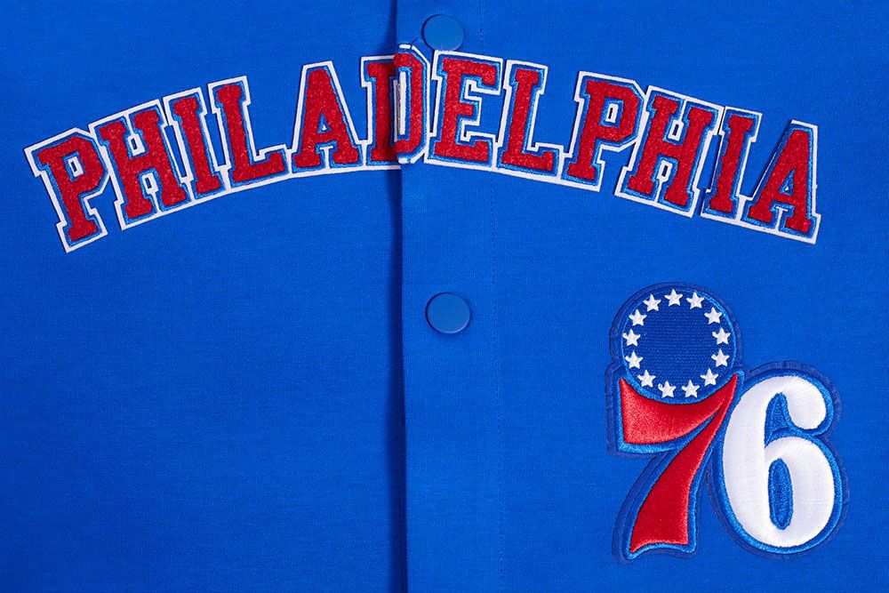 Pro Standard Men's Philadelphia 76ers Blue Classic Warm Up Jacket product image