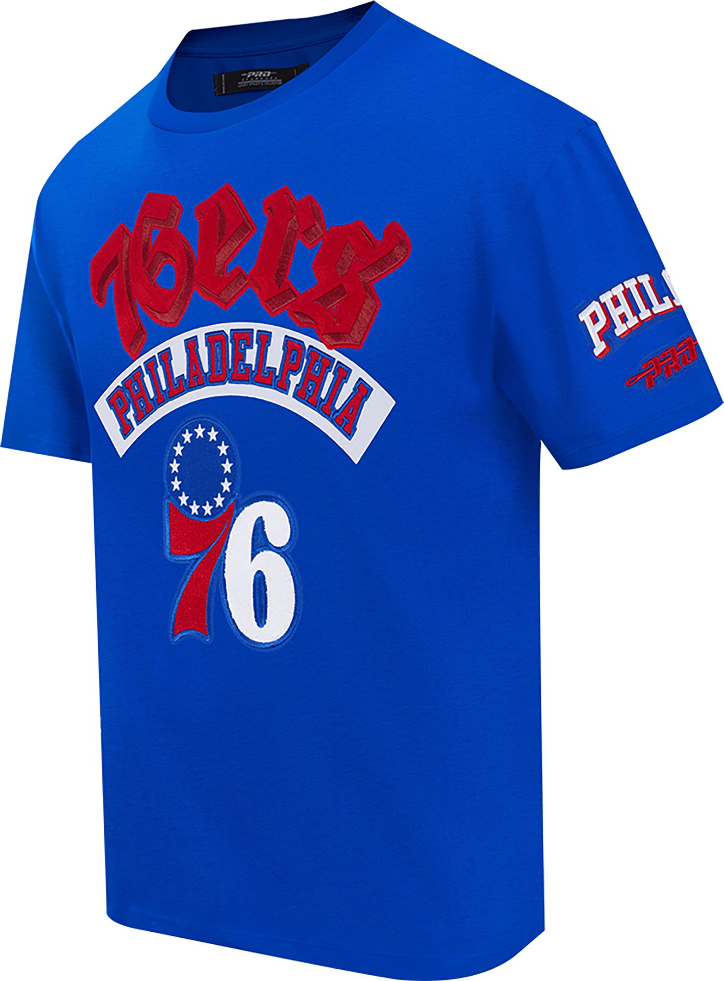 Pro Standard Men's Philadelphia 76ers Blue Best Of Drop Shoulder T-Shirt product image