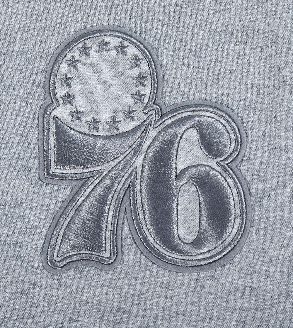 Pro Standard Men's Philadelphia 76ers Gray Neutral Drop Shoulder Short Sleeve T-Shirt product image