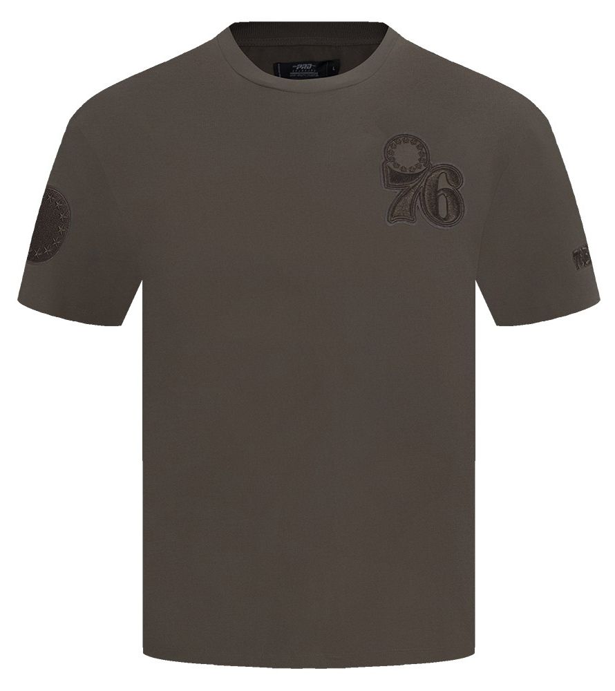 Pro Standard Men's Philadelphia 76ers Taupe Neutral Drop Shoulder Short Sleeve T-Shirt product image