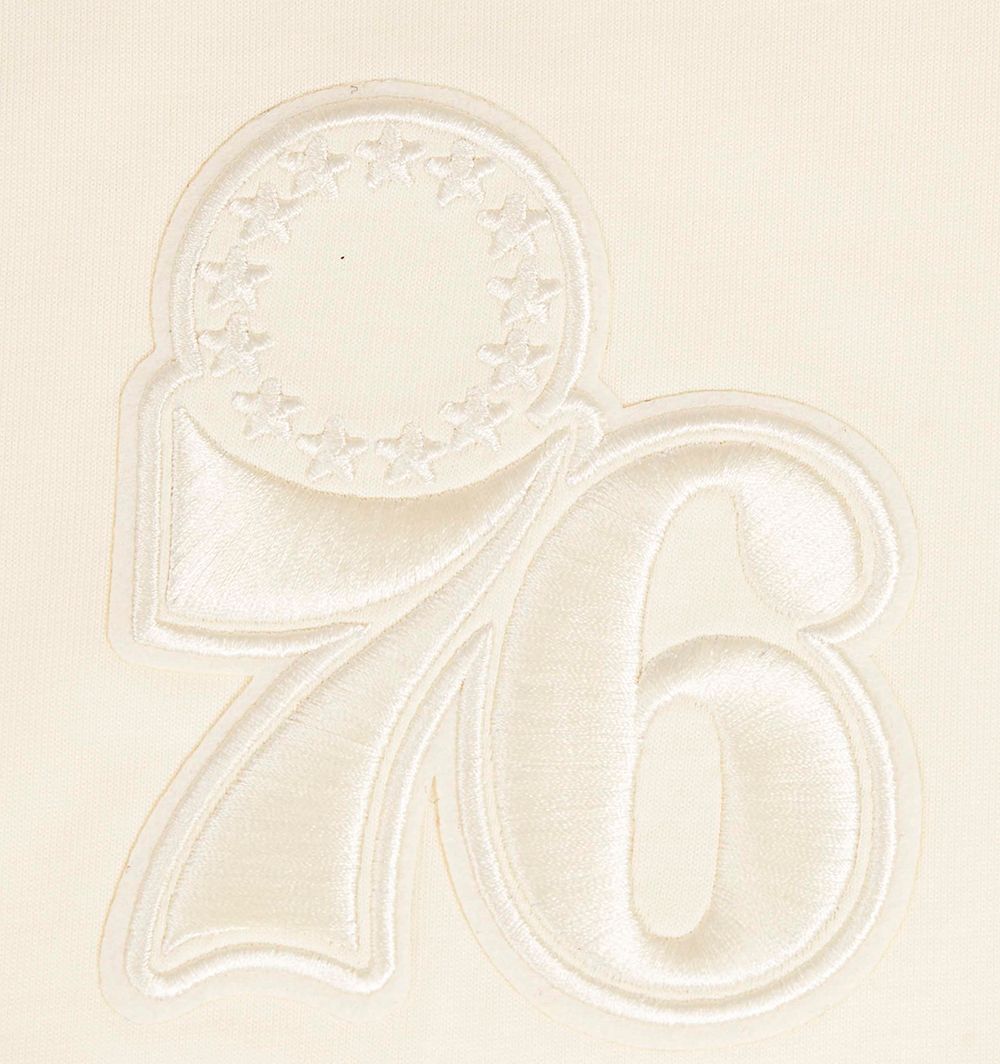 Pro Standard Men's Philadelphia 76ers Off White Neutral Drop Shoulder Short Sleeve T-Shirt product image